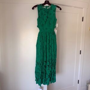 Self-Portrait cutout embroidered cotton lace dress [NWT]